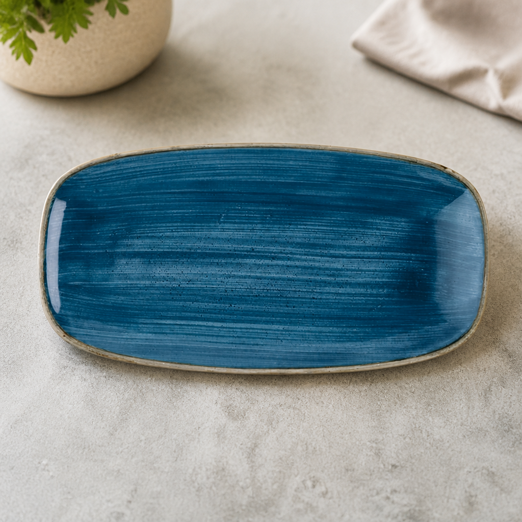 Commercial Oblong Plates 288 x 152mm - 12 Pack
