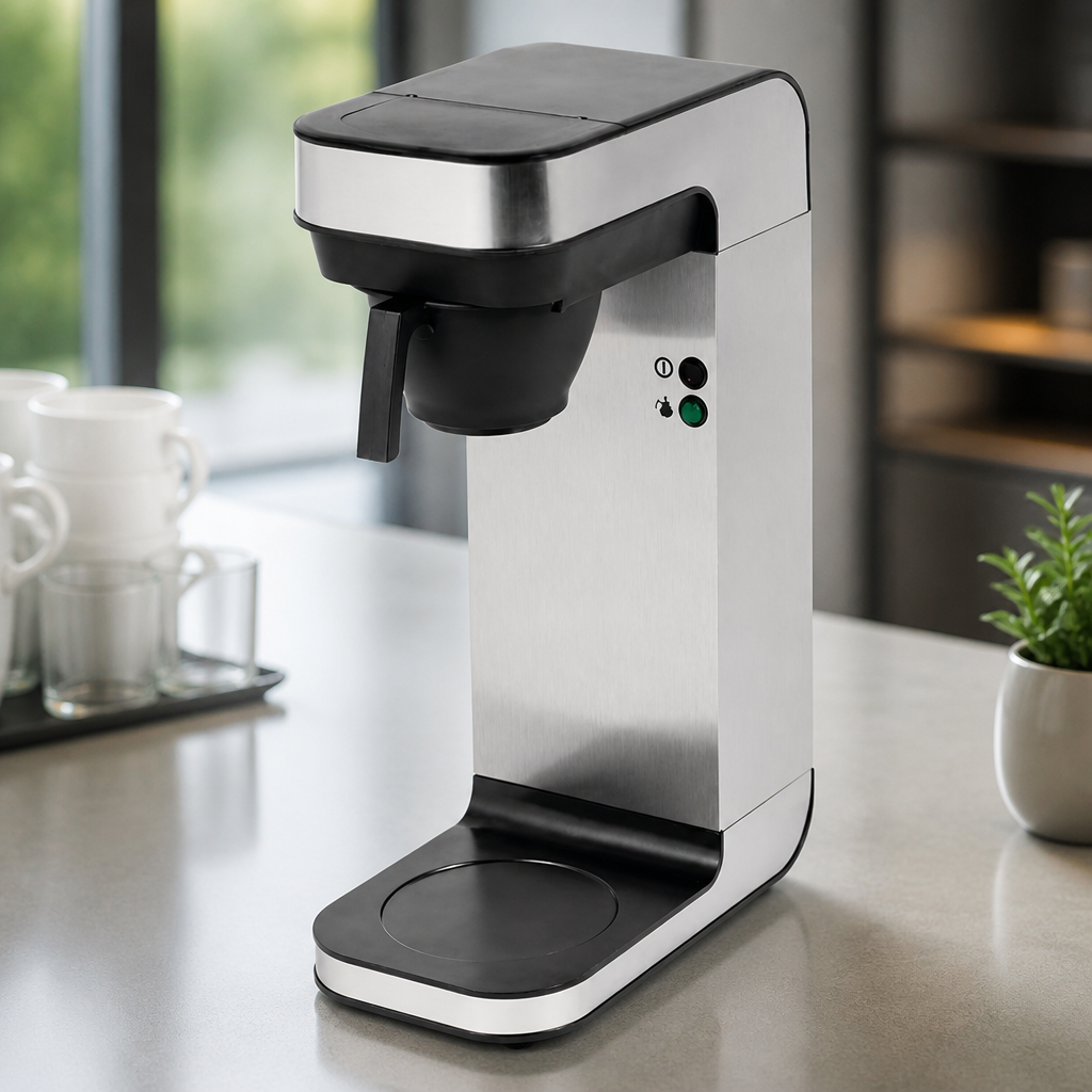 Commercial Filter Coffee Machine 2.2L Capacity Stainless Steel