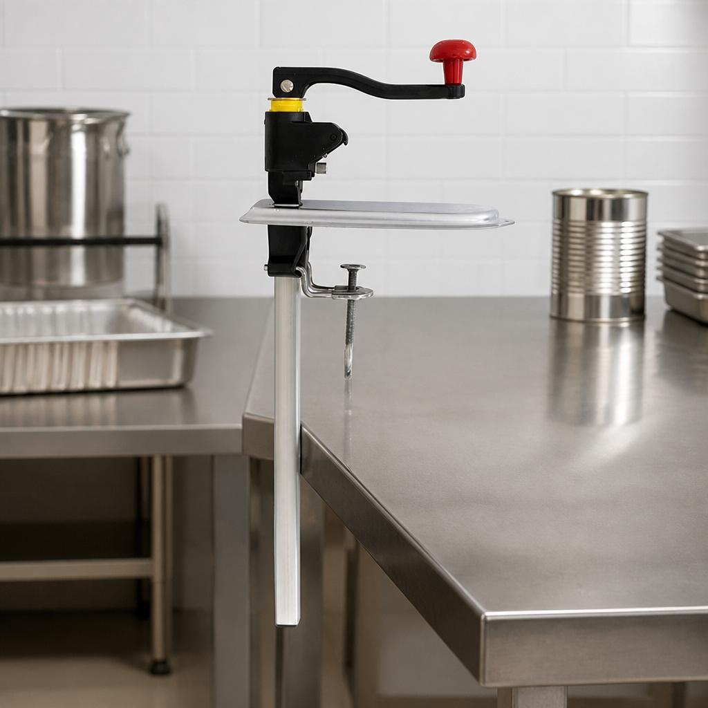 Commercial Bench Can Opener for 16" Cans - Heavy Duty