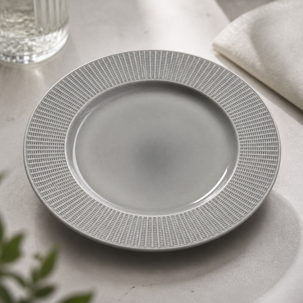 Large Well Gourmet Plates 285mm Grey 6 Pack Commercial Crockery