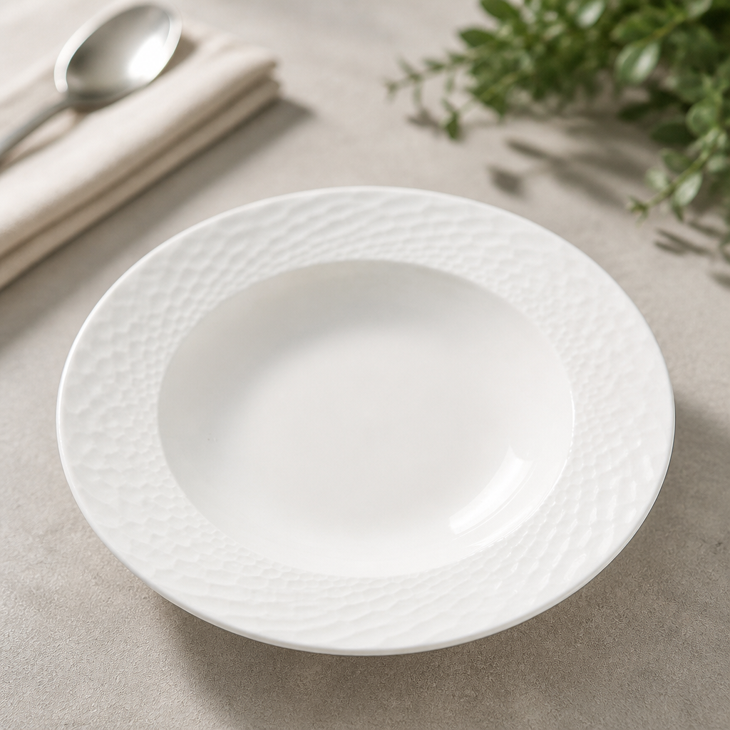 Commercial Mid Rim Bowls 240mm - 24 Pack Durable Dinnerware