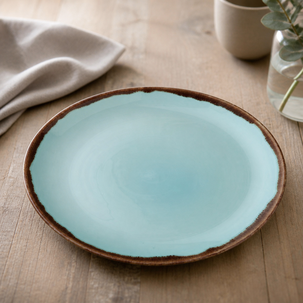 Commercial Coupe Plates Turquoise 288mm - 12 Pack