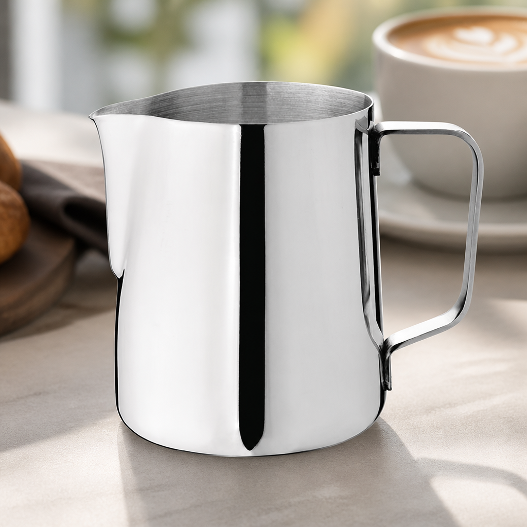 Commercial Stainless Steel Milk Jug 370ml for Cafes and Bars