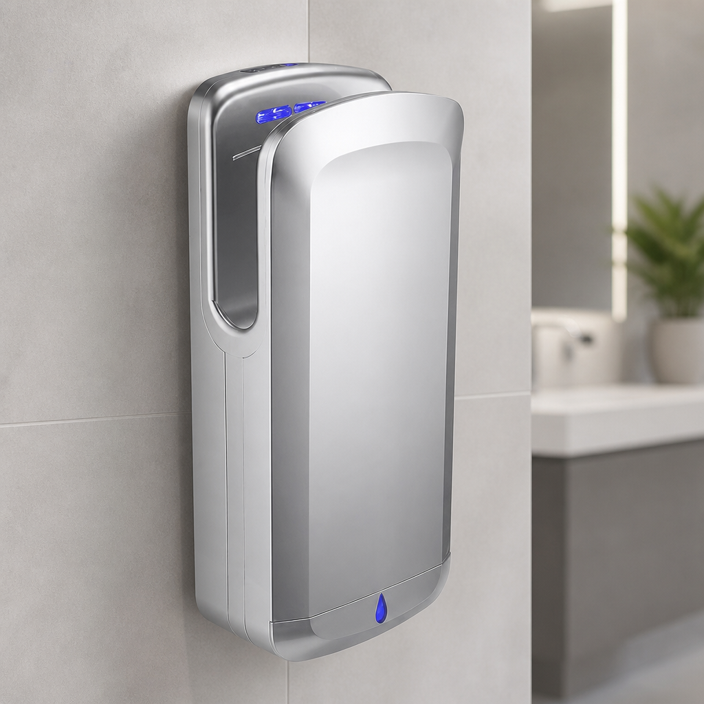 Commercial HEPA Hand Dryer with UV Sterilisation 669mm Height