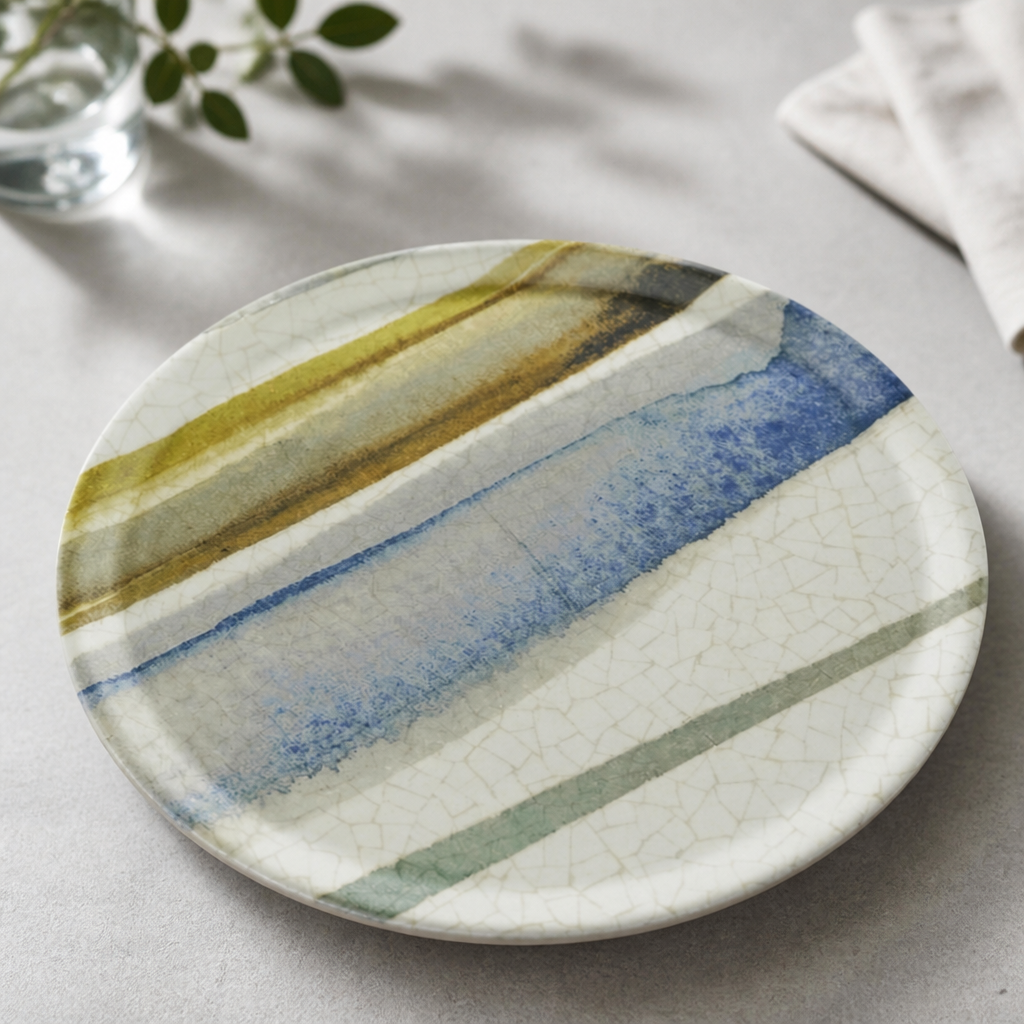 Commercial Pizza Plates 310mm Stripe Design 6 Pack