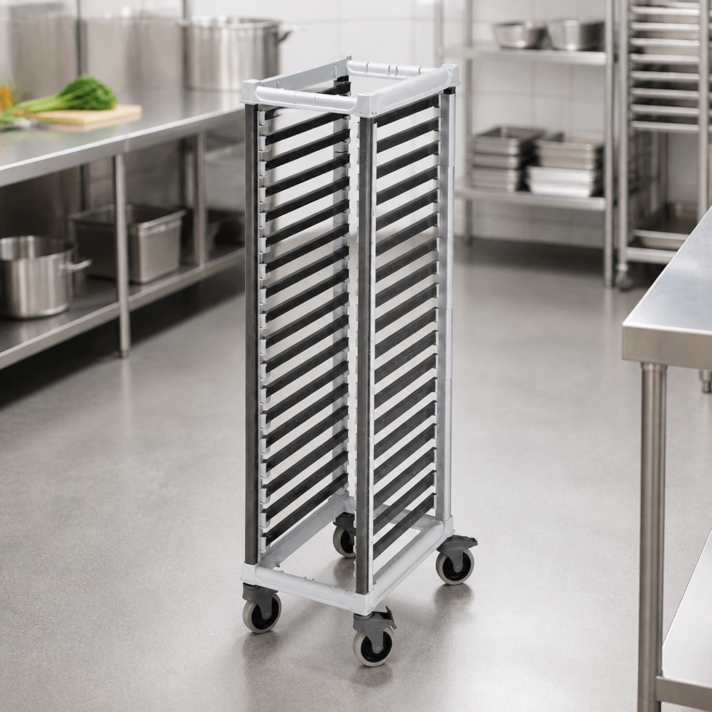 Commercial Gastronorm Trolley 18 Tray Capacity Racking Trolley