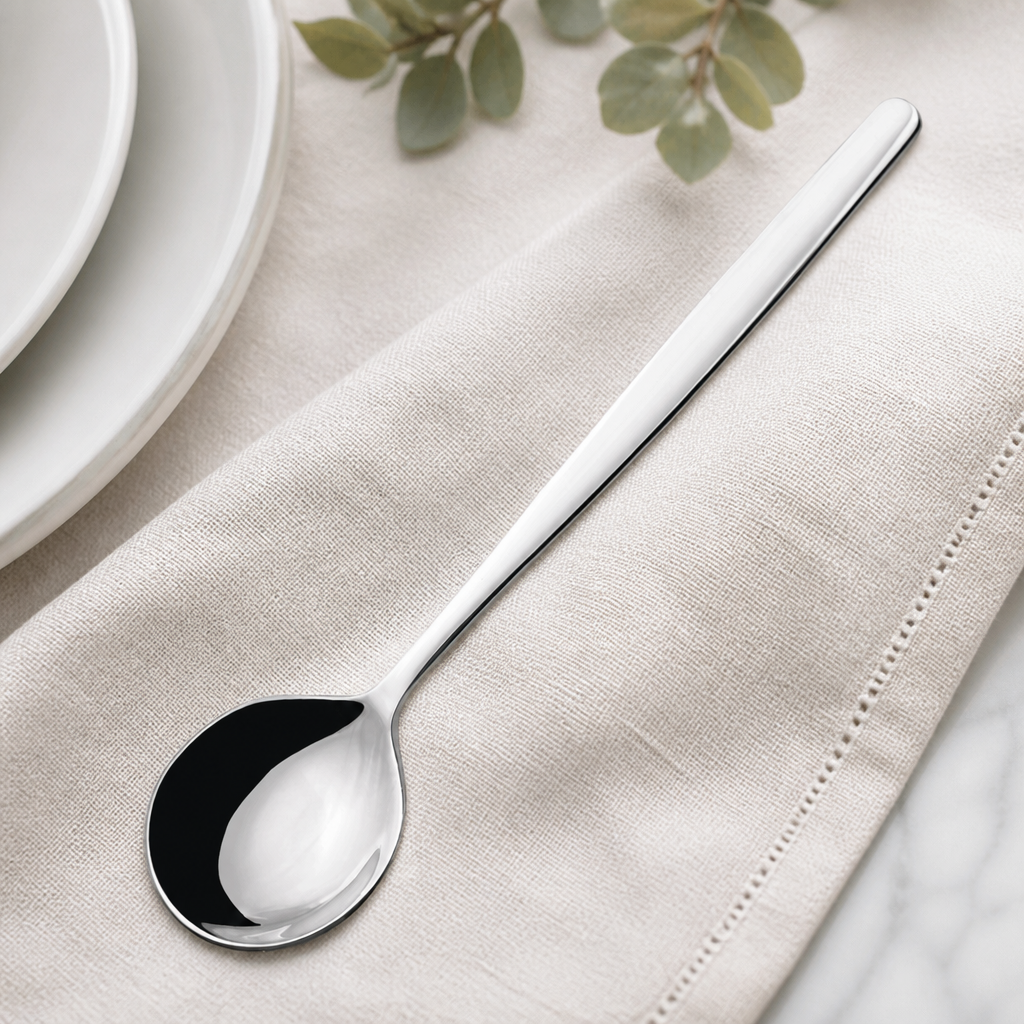 Commercial Cake Spoons 163mm Stainless Steel 6 Pack