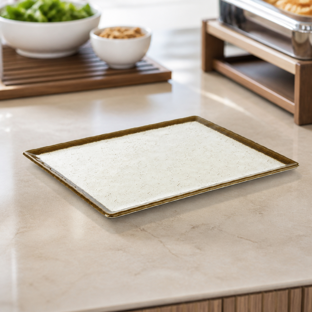 Commercial Melamine Flat Plate GN 1/2 for Serving