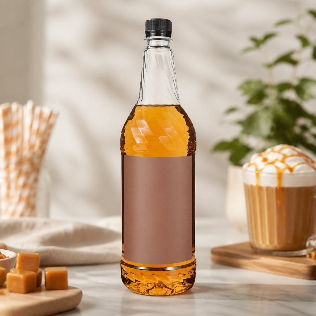 Commercial Salted Caramel Syrup 1L for Beverages and Desserts