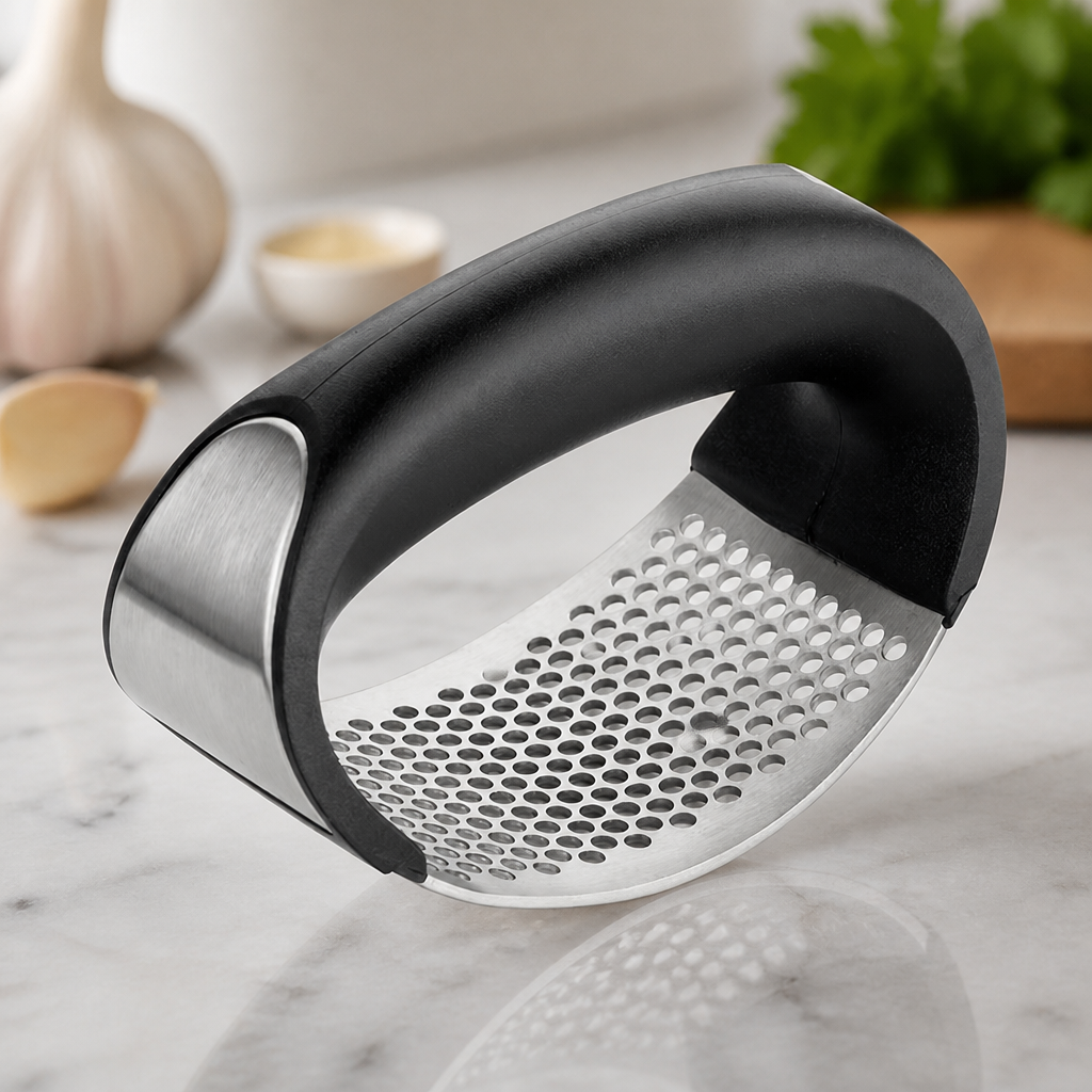Commercial Stainless Steel Garlic Press Easy Clean 105.5mm