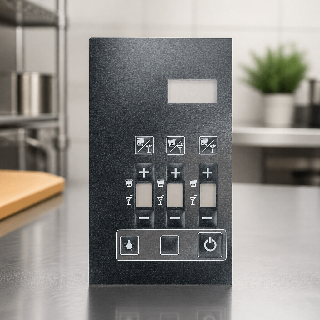 Triple tank slush machine replacement control panel sticker