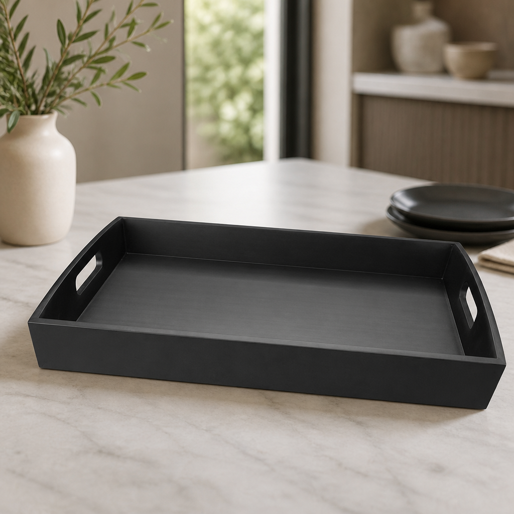 Large Bamboo Serving Tray 350x510mm Commercial Wooden Tray