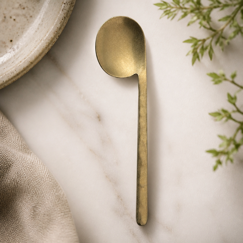 Vintage Gold Side Spoons Set of 12 - Commercial Cutlery