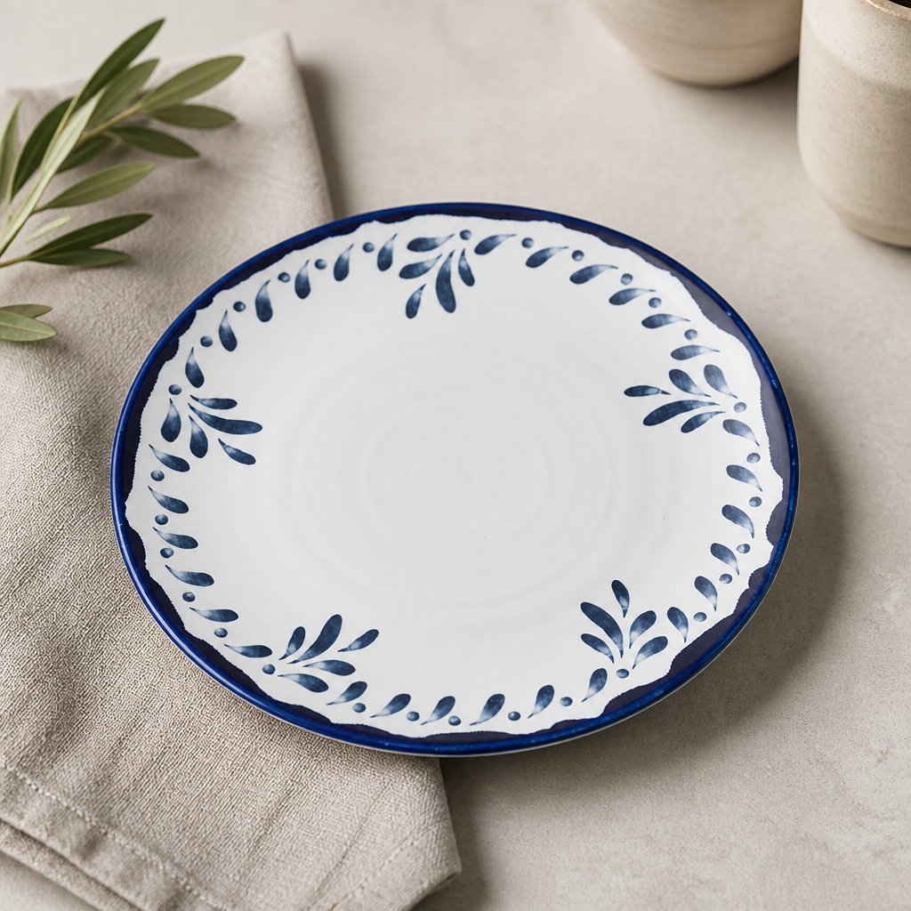 Commercial Coupe Bowls 9.6 Inch 12 Pack Mediterranean Design