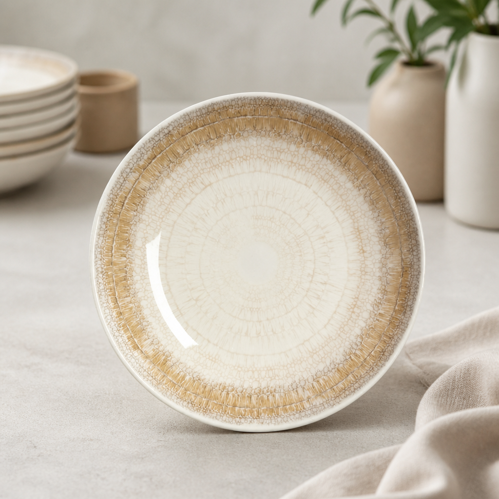 Commercial 255mm Coupe Bowls Beige - 12 Pack Catering Supplies