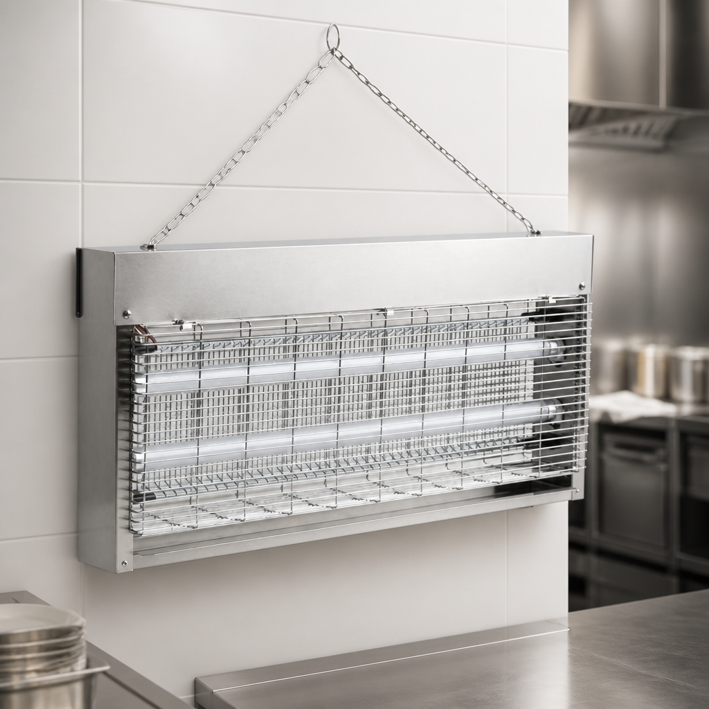 Commercial LED Fly Killer 150m² Efficient Stainless Steel