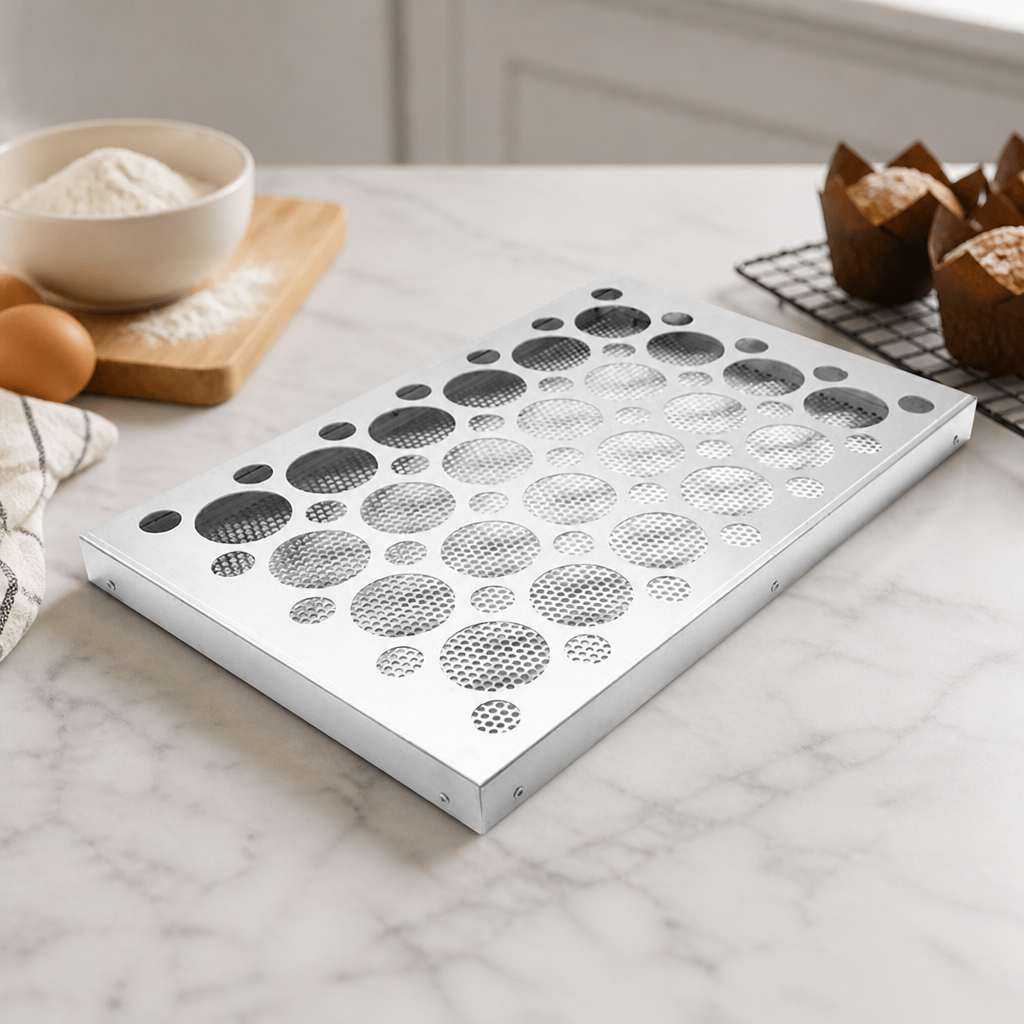 24 Cup Commercial Muffin Baking Tray 600x400mm Aluminium