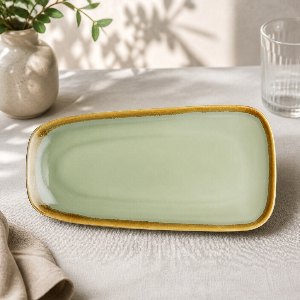 Commercial Serving Platter 335mm Natural Finish 4 Pack