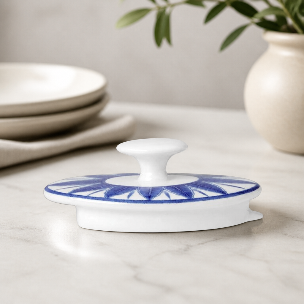 Commercial Two-Cup Oval Teapot Lid for Catering Use