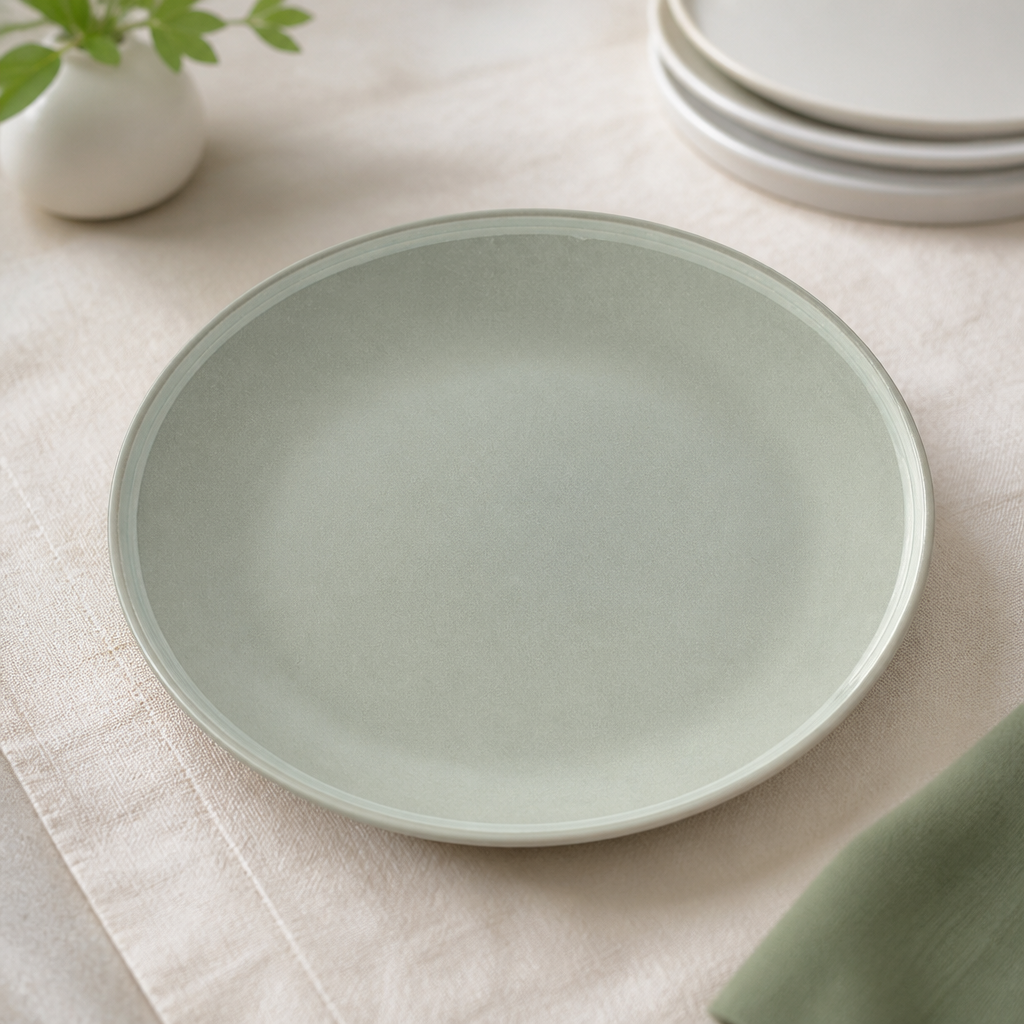 Commercial Mint Core Plates 175mm - 6 Pack Stoneware Dinnerware