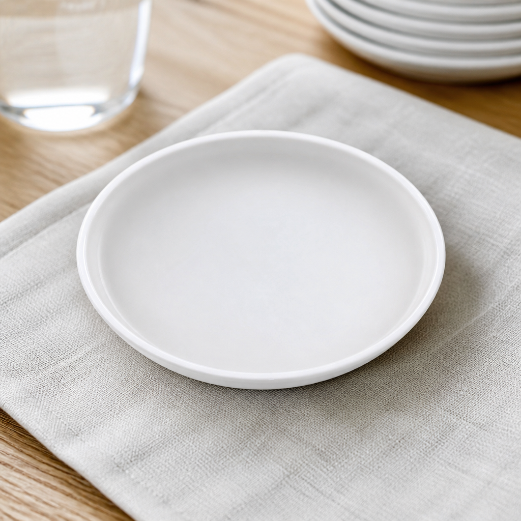 Commercial Round Stacking Trays 135mm for Catering - 12 Pack