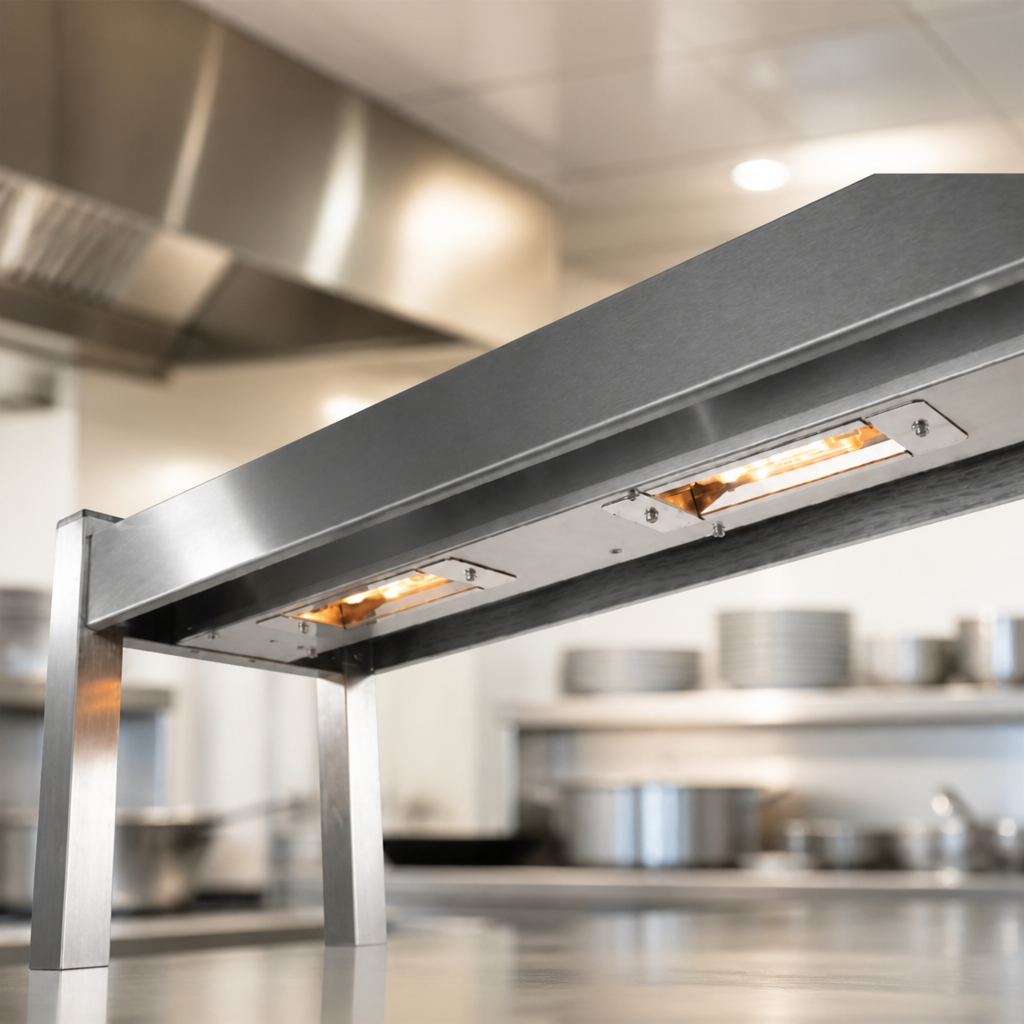 Single-Tier Heated Overshelf for Hot Cupboards 850mm Wide
