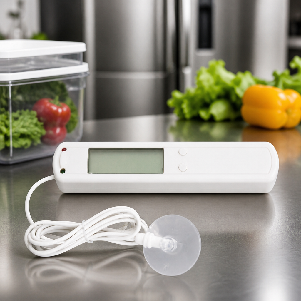 Commercial Fridge Freezer Thermometer With Alarm And Probe Cable