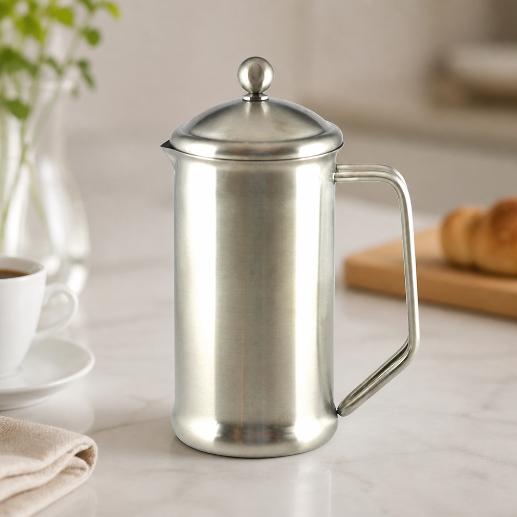 3 Cup Stainless Steel Cafetiere Commercial Coffee Press