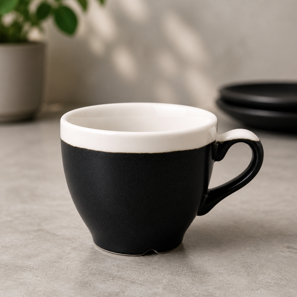 Commercial Espresso Cups 89ml Onyx Black 12 Pack