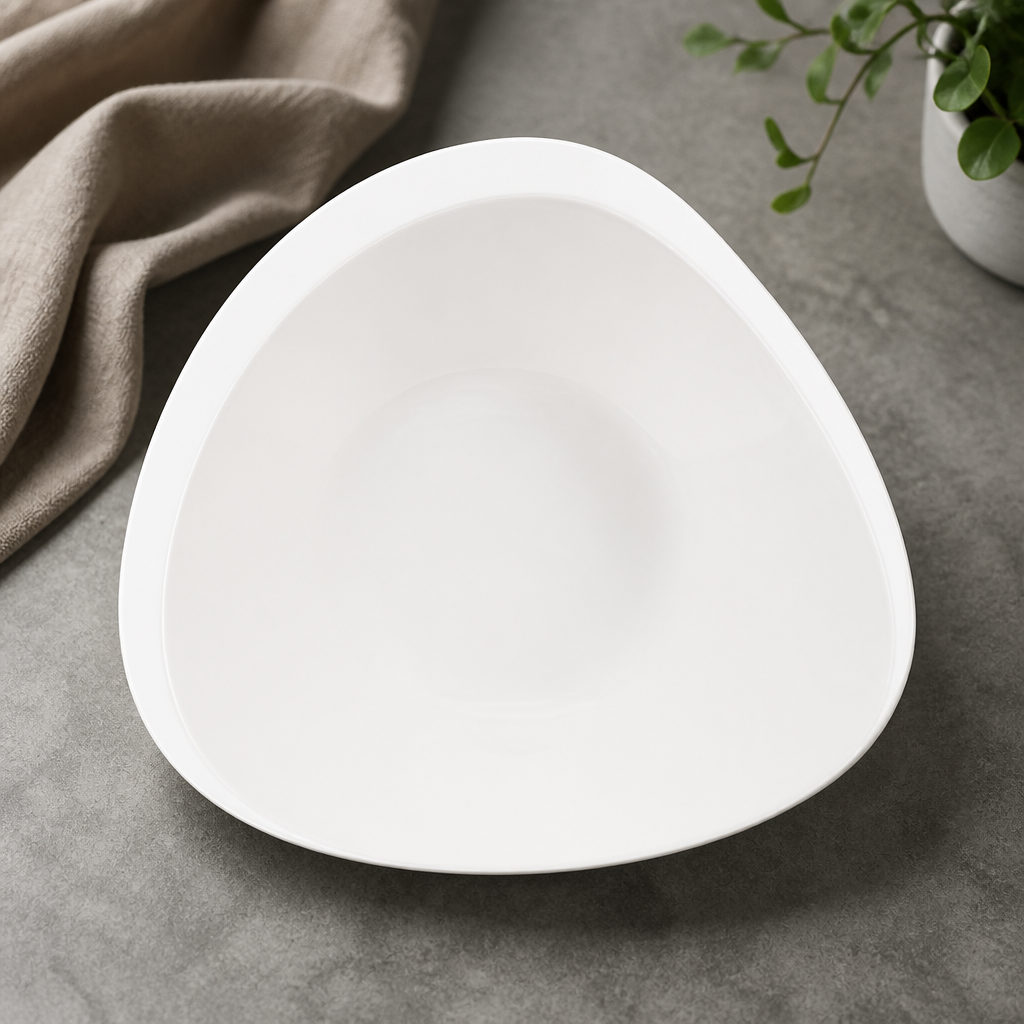 Commercial Triangular Shallow Bowls 238mm 12 Pack
