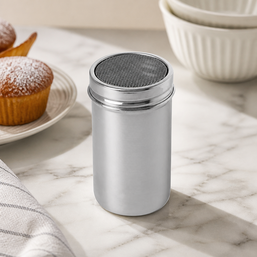 Commercial Mesh Sugar Dispenser 12.8cm Stainless Steel