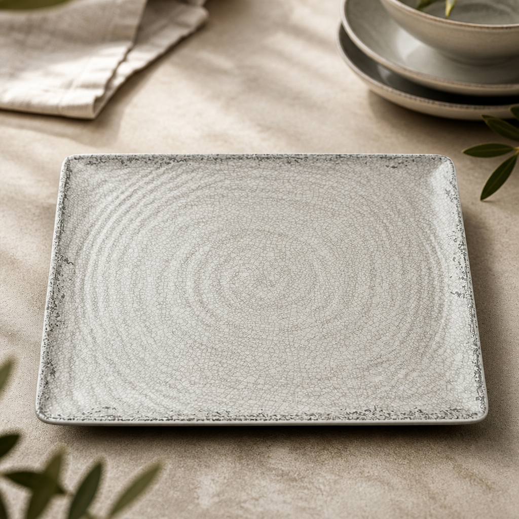 Stone melamine gastronorm platter 1/2 size 324 x 270mm