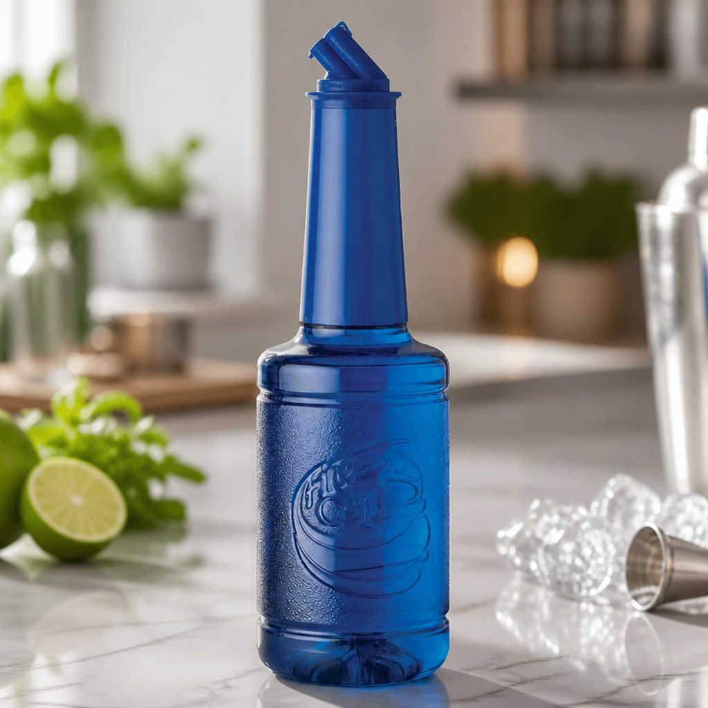 Premium Blue Curacao Syrup 1L - Fruit Purees And Cocktail Mixes
