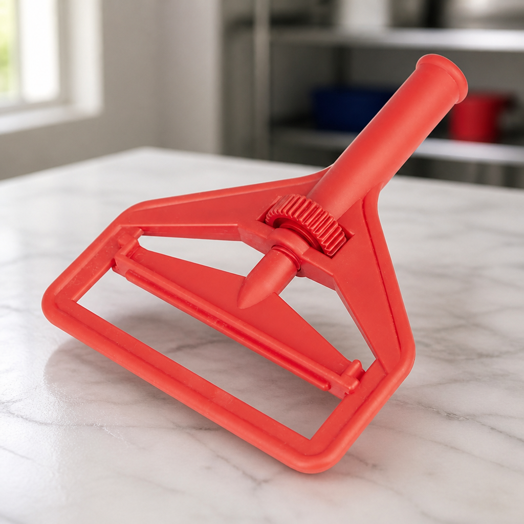 Commercial Mop Head Clip Red for Colour-Coded Cleaning