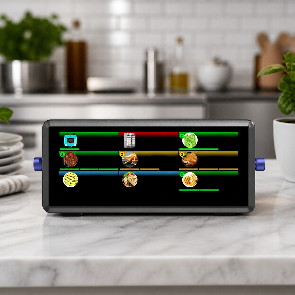 Commercial Kitchen Timer with Touchscreen Display 6.8 Inch
