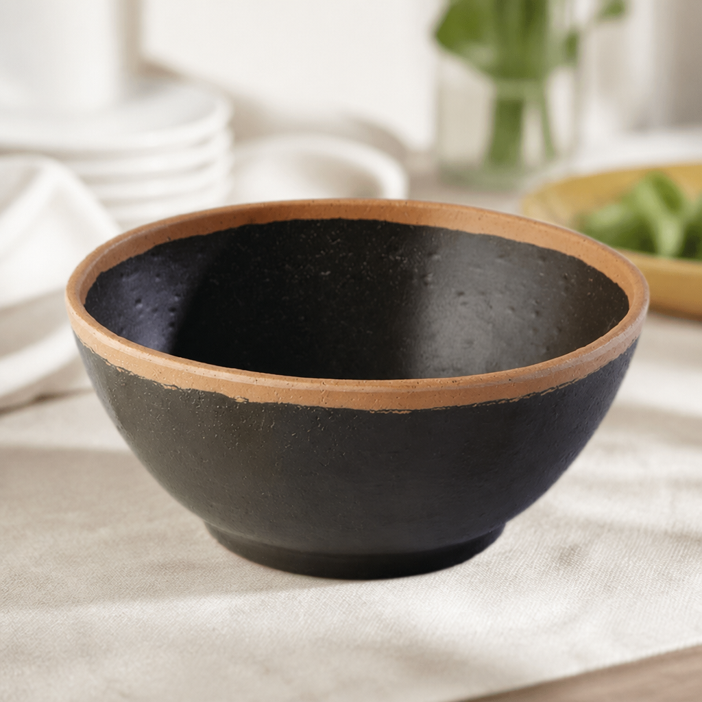 160mm Commercial Serving Bowl Dark Brown Melamine