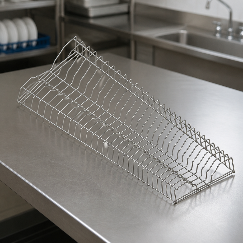 Commercial Stainless Steel Plate Rack 915mm Durable Design