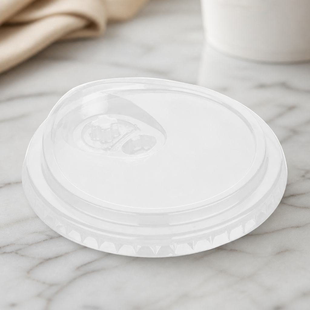 Recyclable rPET Strawless Lids for 12/16/20oz Cold Cups 400 Pack