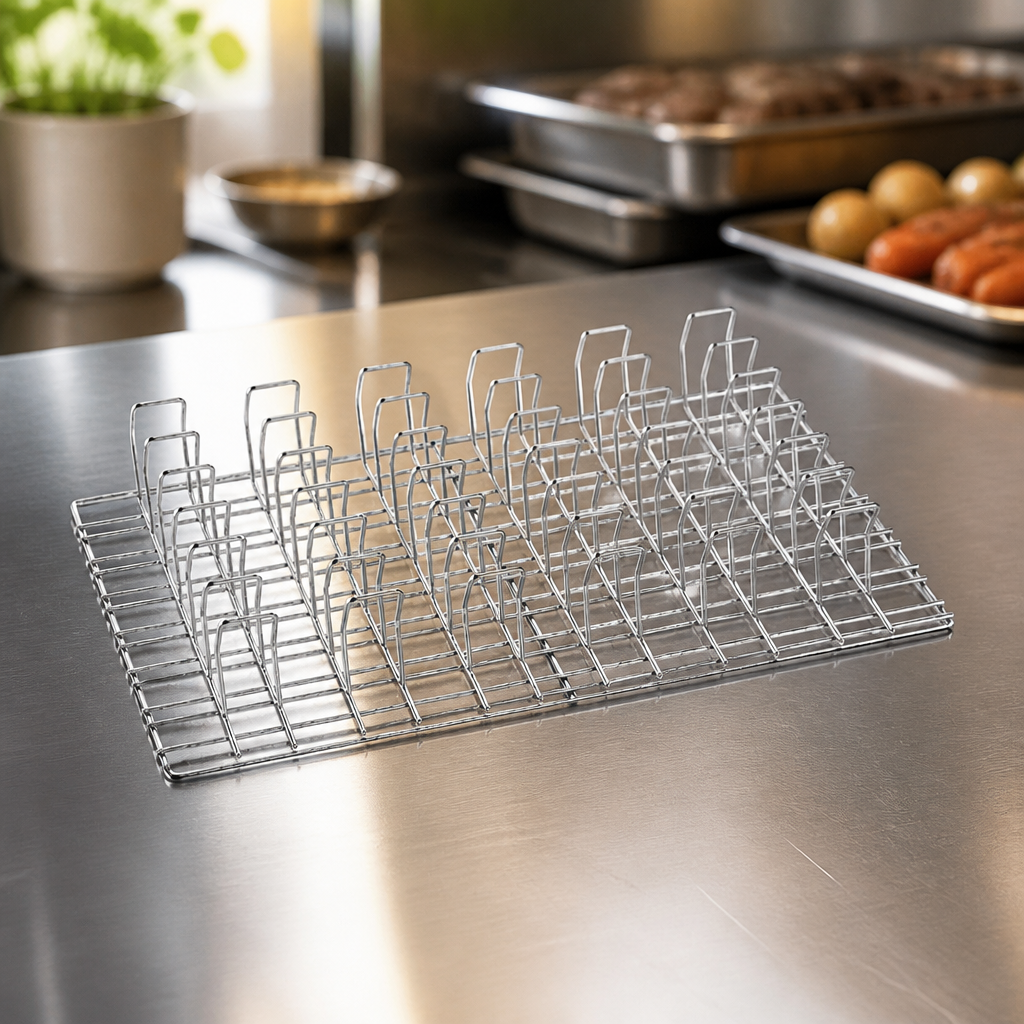 1/1 GN Commercial Rib Rack for 6-20 Baby Racks of Ribs