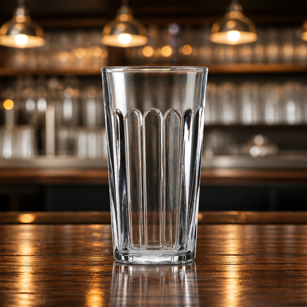 Commercial Pint Glasses 1 Pint 590ml 20oz Panelled Tumblers 24 Pack
