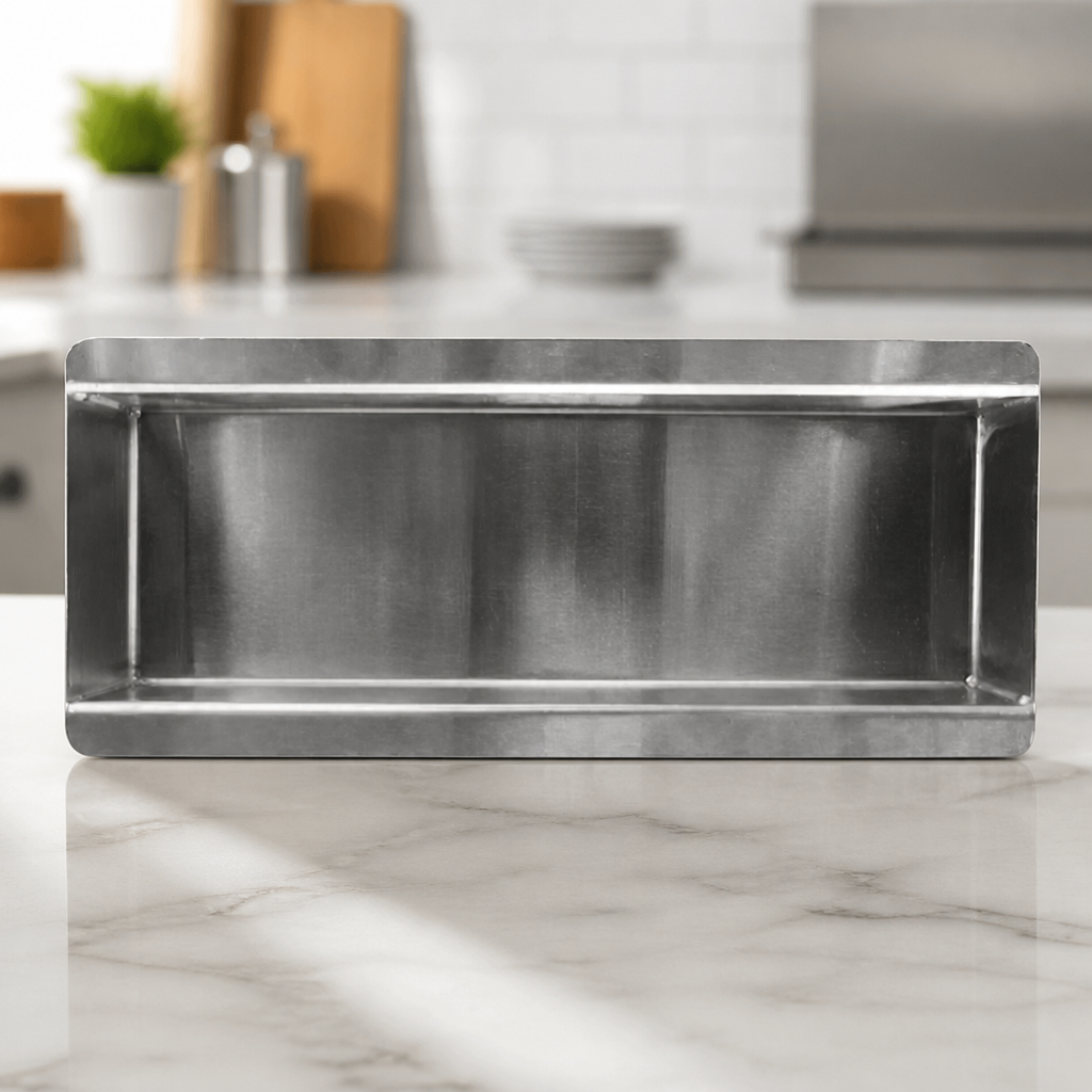 Stainless Steel Water Tray for Commercial Pie Cabinets 80x190mm