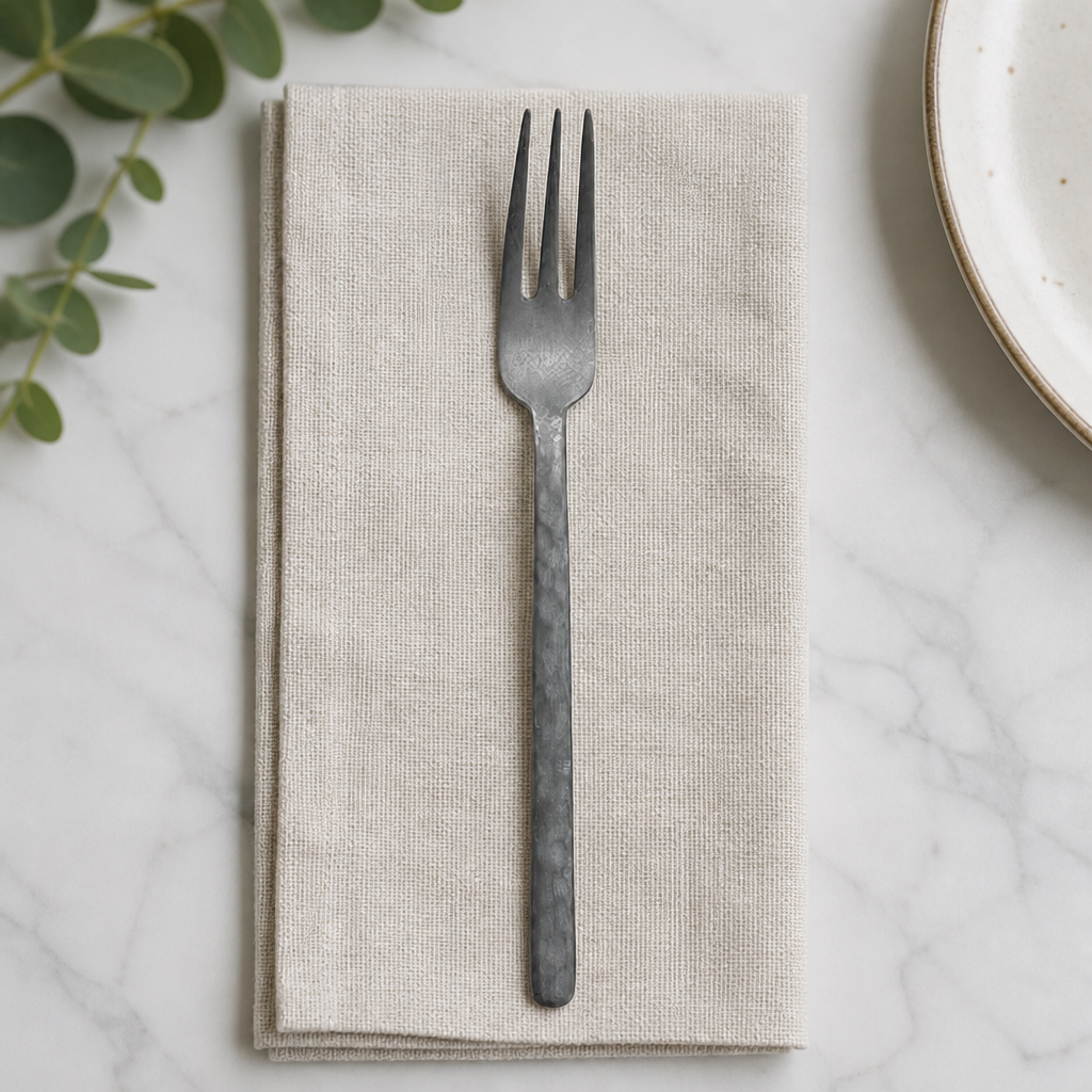 XL Three-Prong Table Forks Set of 12 - Commercial Cutlery