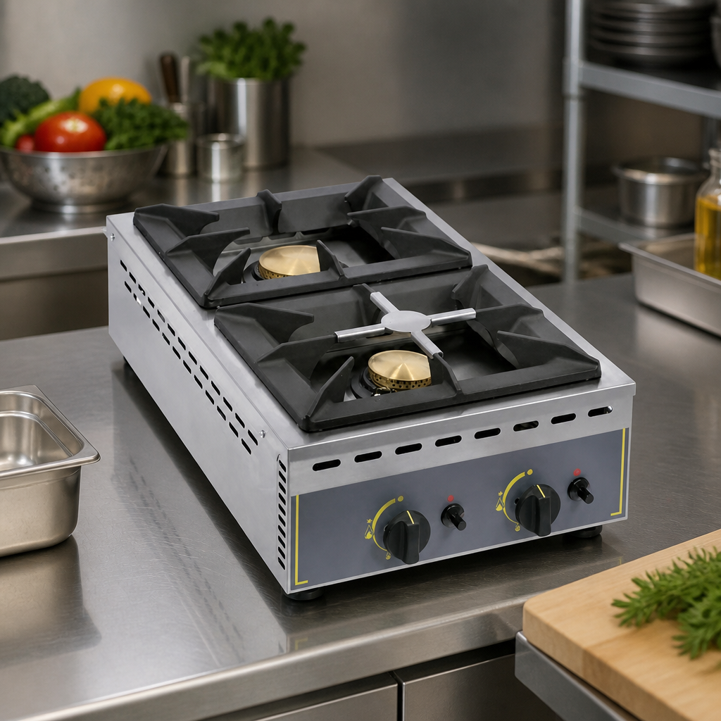 Commercial Double Zone Gas Boiling Ring 6kW Hobs