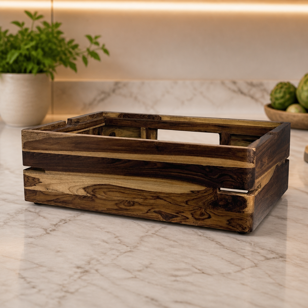 Commercial Riser 1/1 Gastronorm Teak Display System
