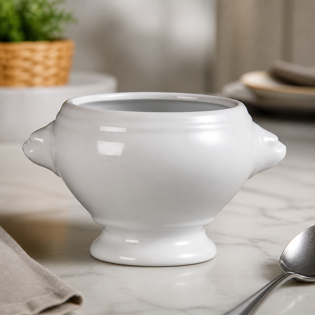 Commercial Lion Head Soup Bowls 475ml - 6 Pack Porcelain