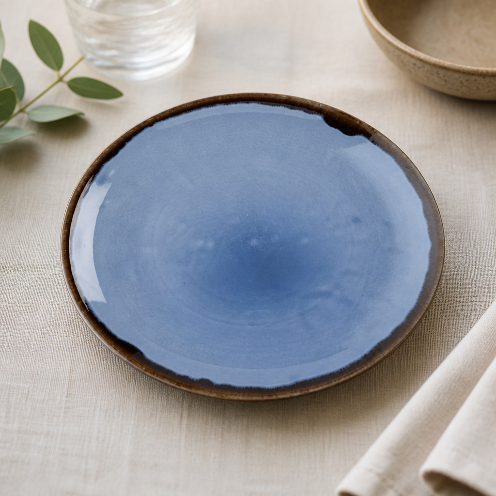 Commercial Indigo Coupe Plates 220mm - 12 Pack Vitrified Ceramic