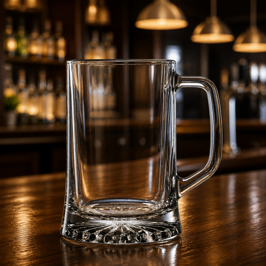 Nucleated beer mugs 620ml lined 1 pint pack of 6 dishwasher safe