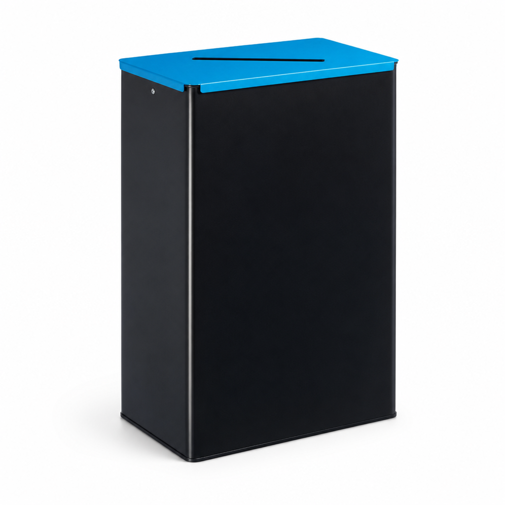 60L Indoor Steel Glass Recycling Bin
