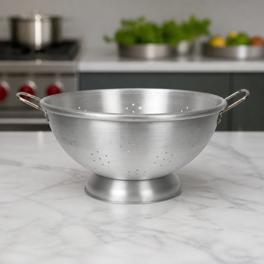 Commercial Aluminium Colander 18.5" with Double Handles