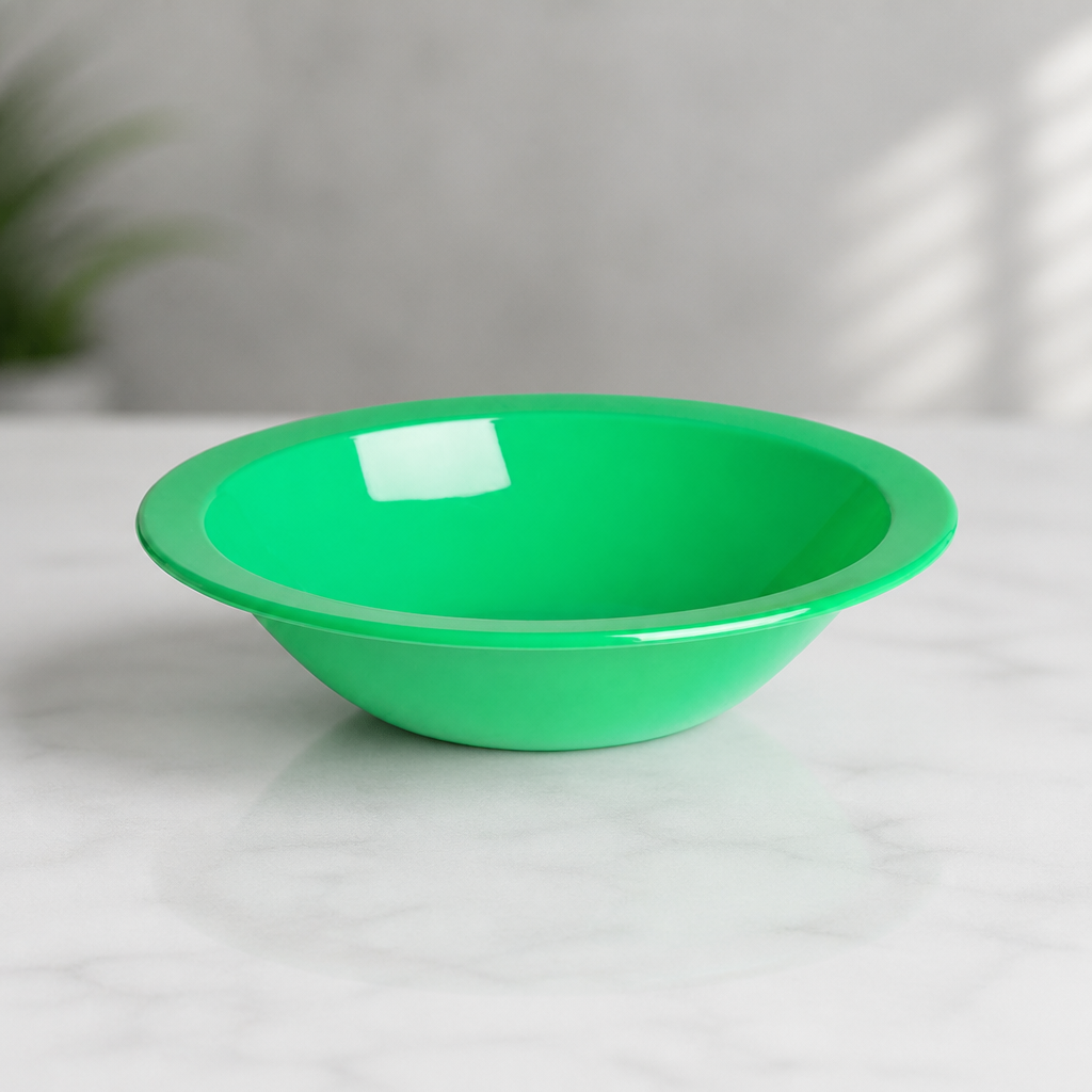 Commercial Polypropylene Salad Bowls 174mm Green 12 Pack